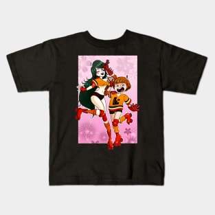 Retro Anime Skater Girls Kids T-Shirt